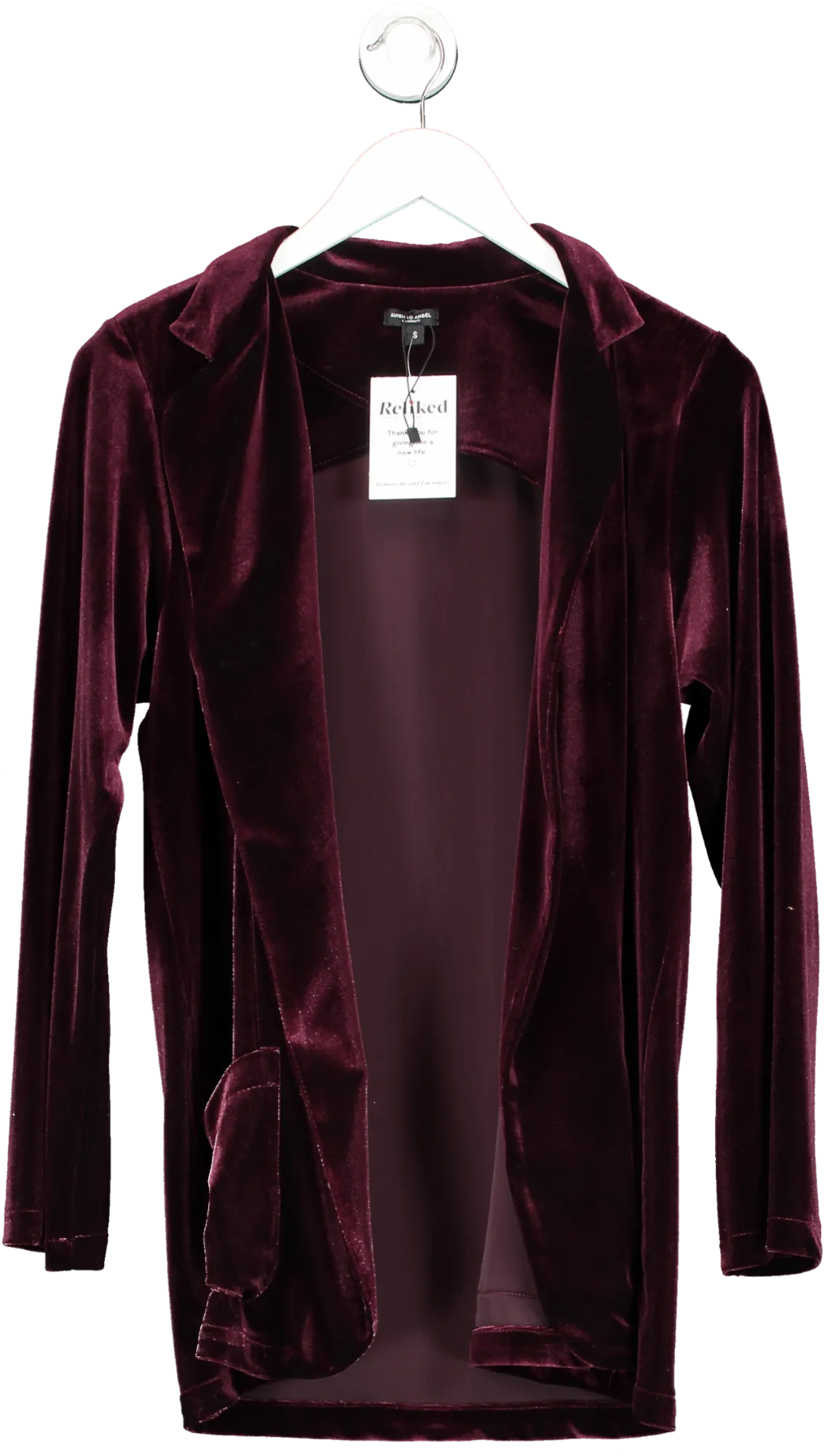 Avishag Arbel Red Velvet Maternity Blazer UK S