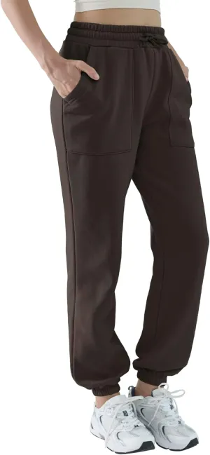 Baggy Sweatpants for Women High Waisted Soft Fleece Lining Sweatpants with Pockets Y2K Joggers Lounge Campus Outfits