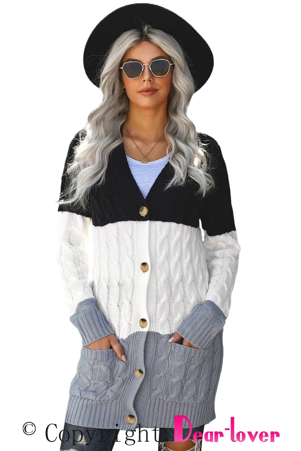 Button Front Cardigan Sweater