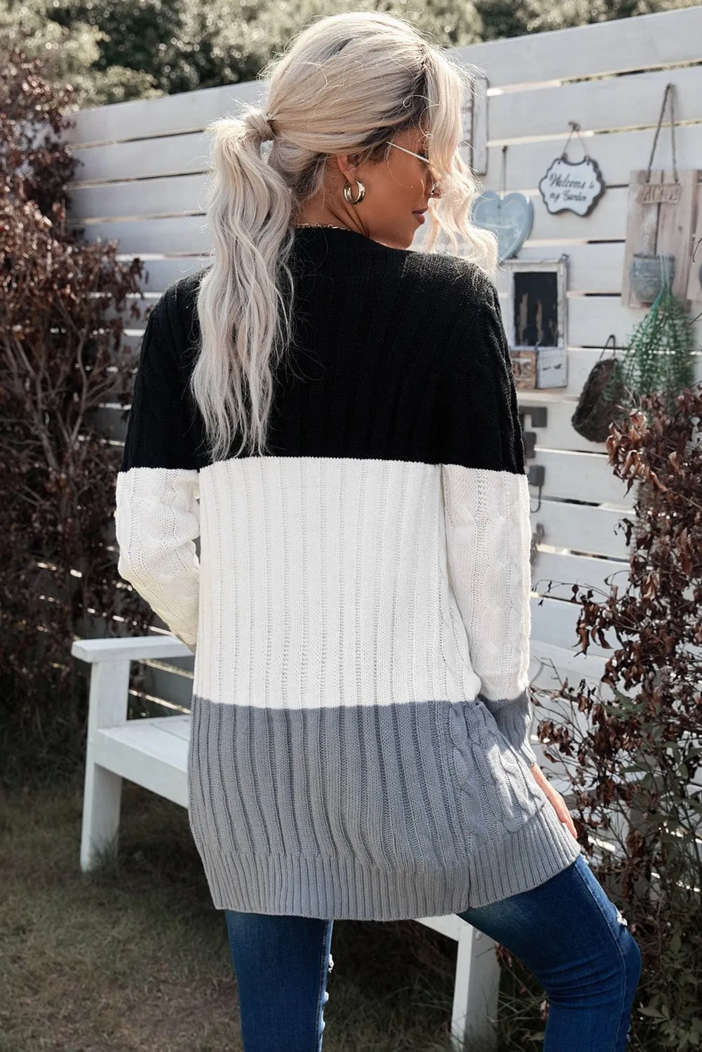 Button Front Cardigan Sweater