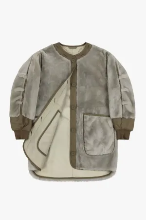Shearling Coat - Pale Jade / Jade