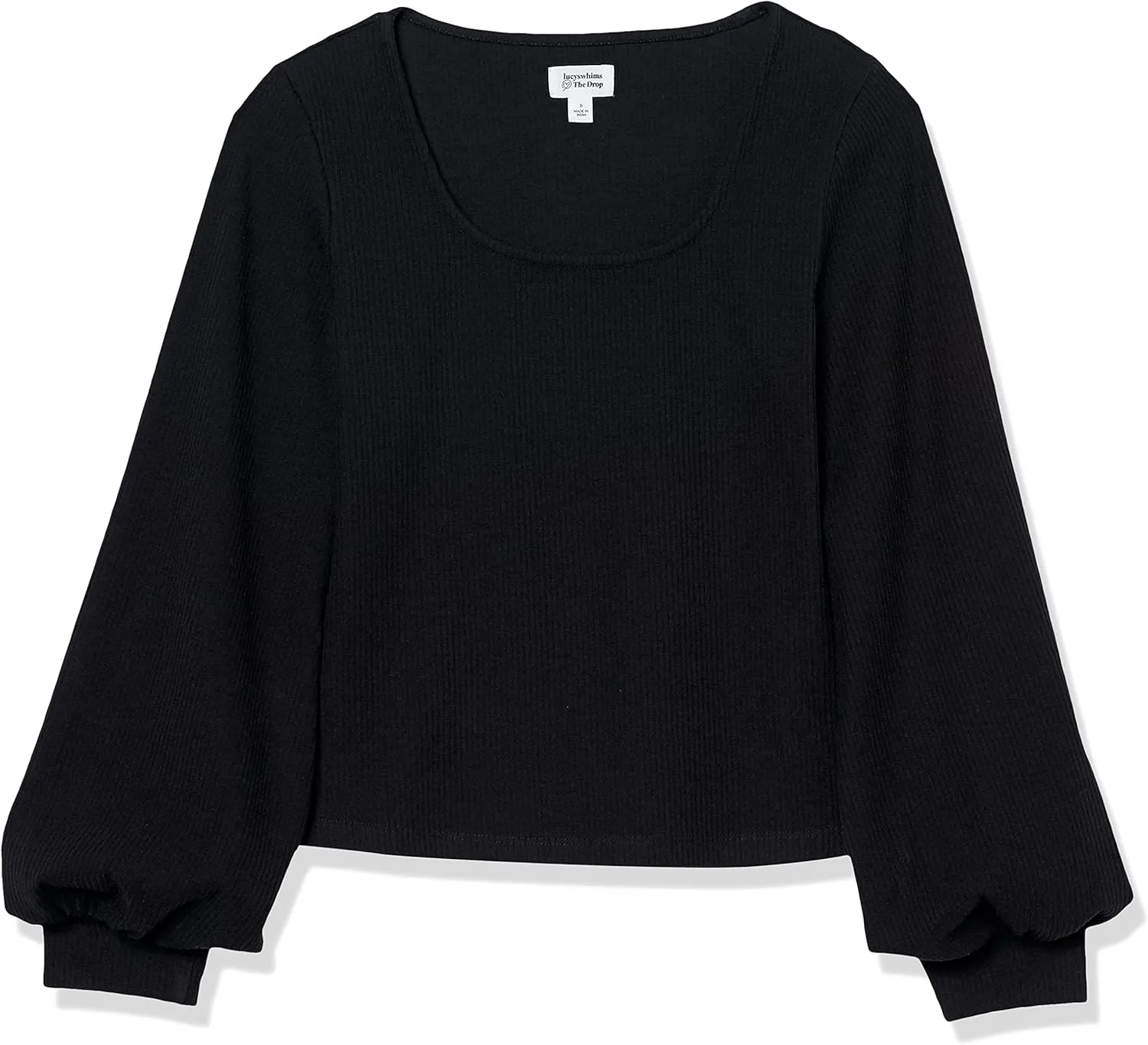 The Drop Women's @lucyswhims Square-Neck Balloon-Sleeve Top