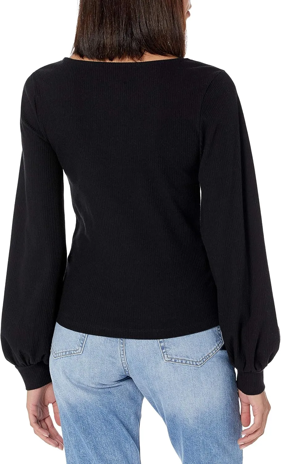 The Drop Women's @lucyswhims Square-Neck Balloon-Sleeve Top
