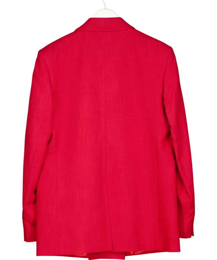 Tommy Hilfiger Red The Sofia Capsule Double Breasted Blazer UK 8