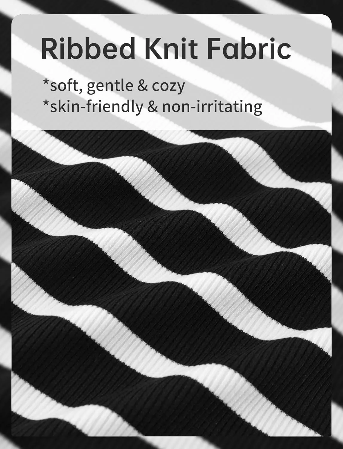Zengjo Short Sleeve Turtleneck Women Striped T Shirt,Ribbed Mock Neck Top